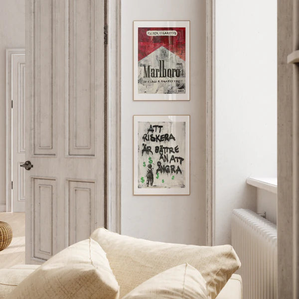 "Att riskera är bättre än att ångra" Poster