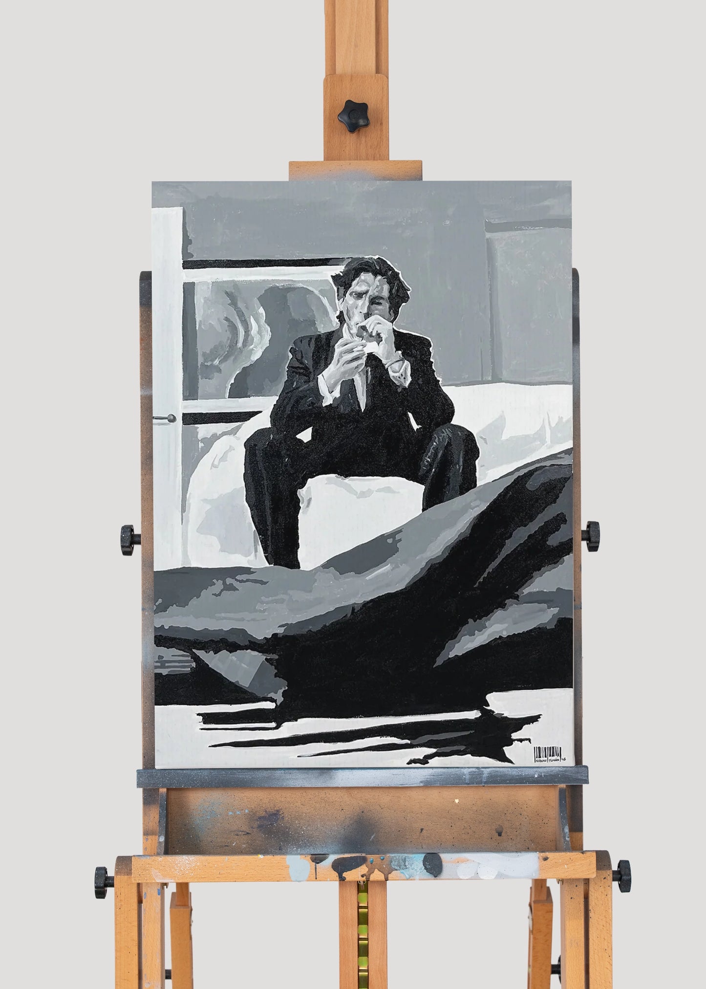 "American Psycho" Originalverk 50x70cm