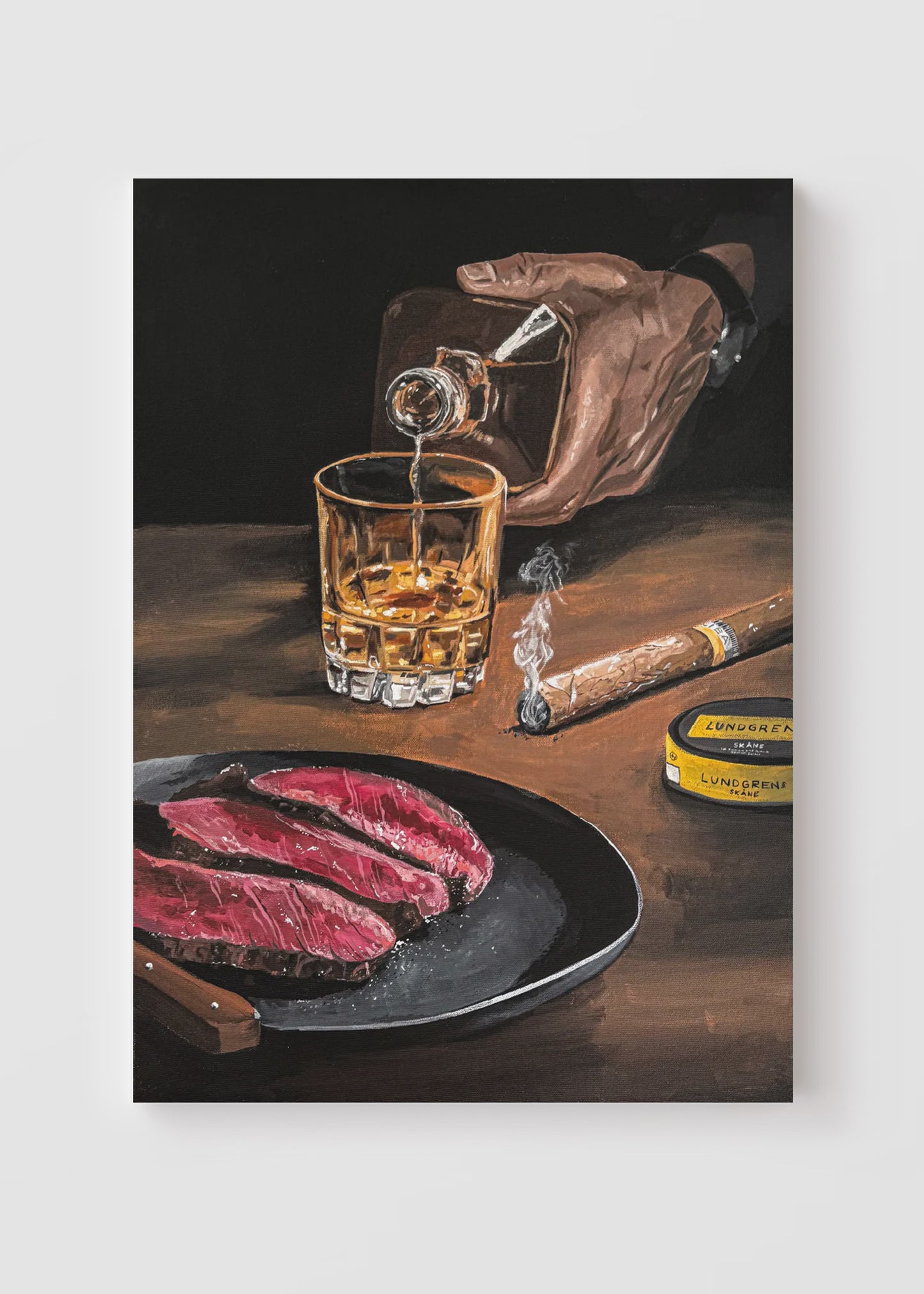 "Boy Dinner" Originalverk 50x70cm