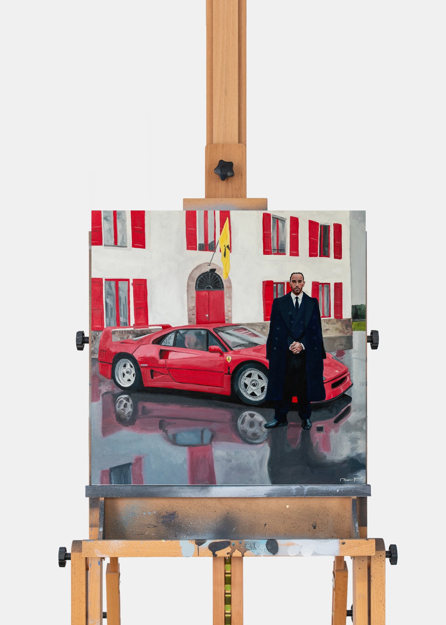 "Sir Lewis" Originalverk 50x50cm