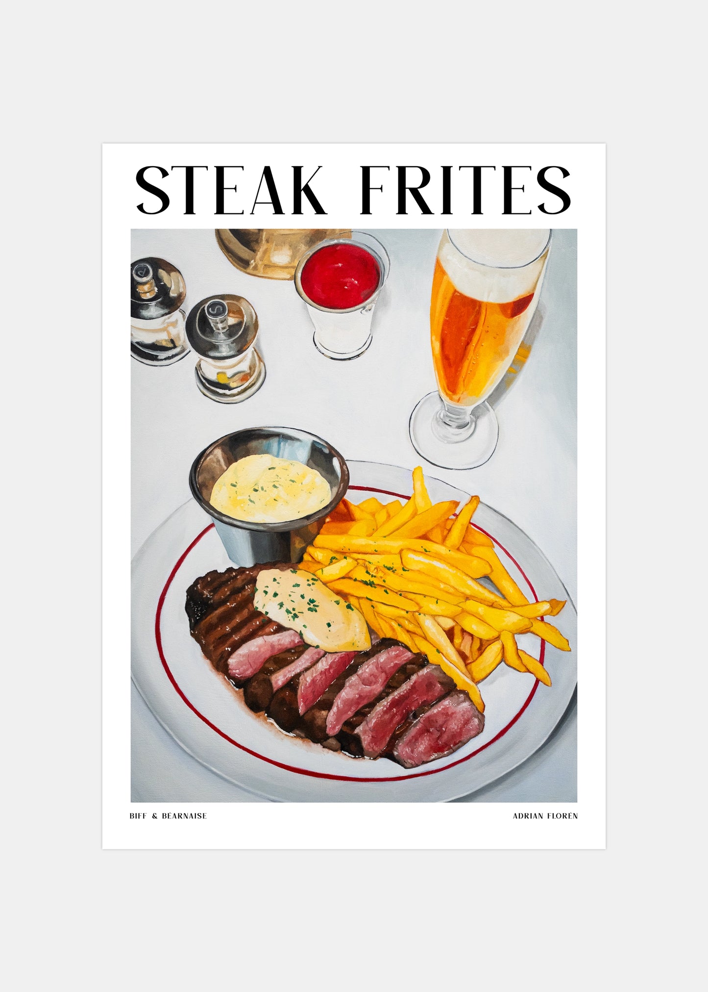 "Steak Frites" Poster