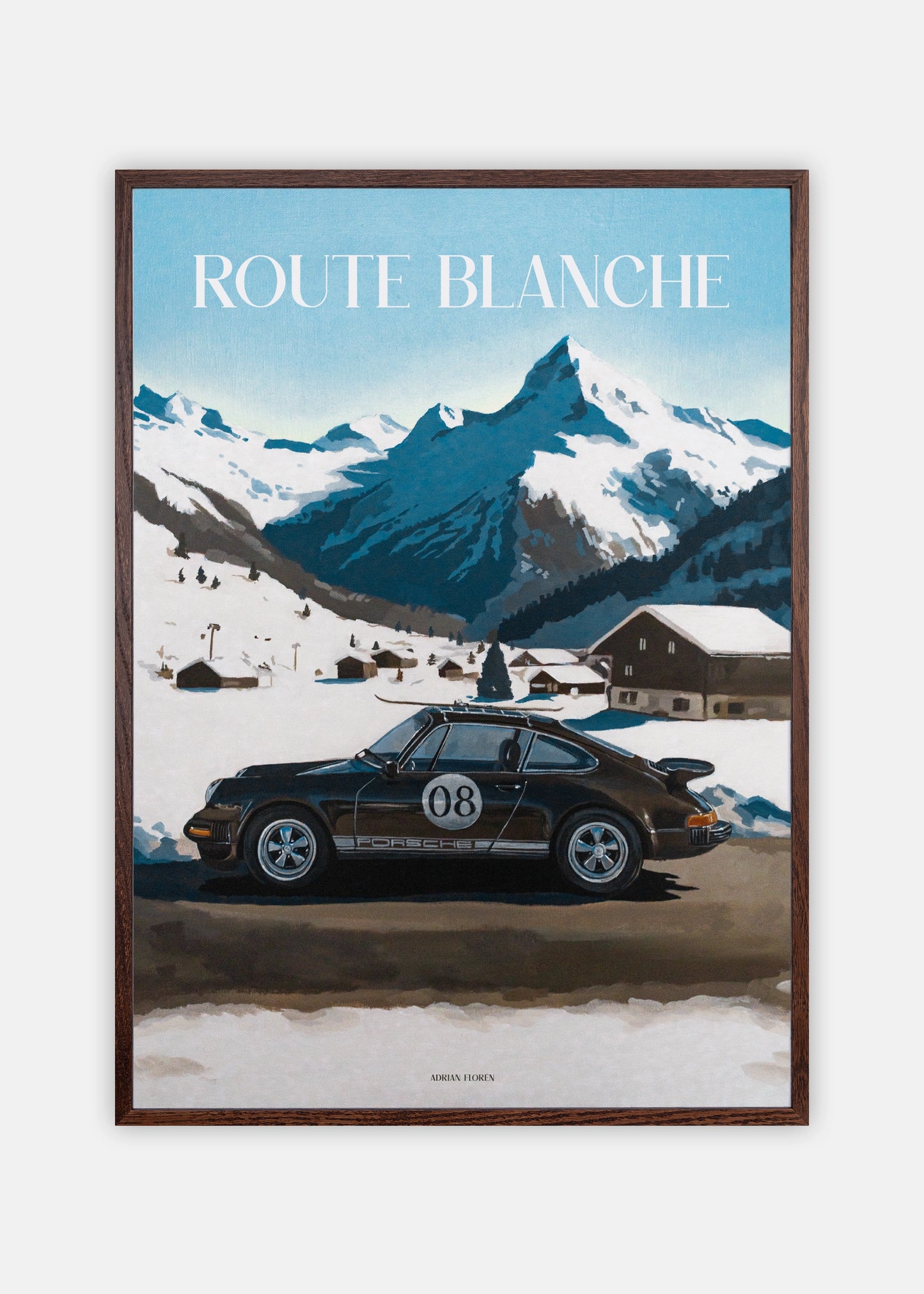 "Route Blanche" Poster