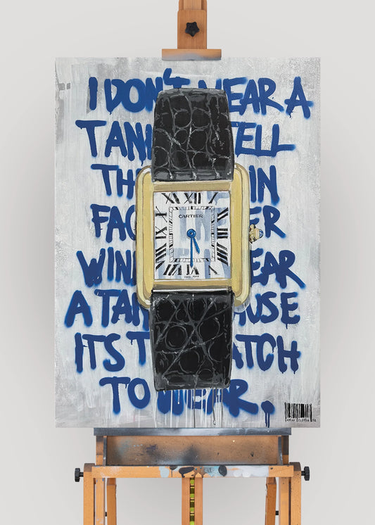 "Warhol's Tank" Originalverk 70x100cm
