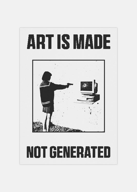 "Art is made" Poster
