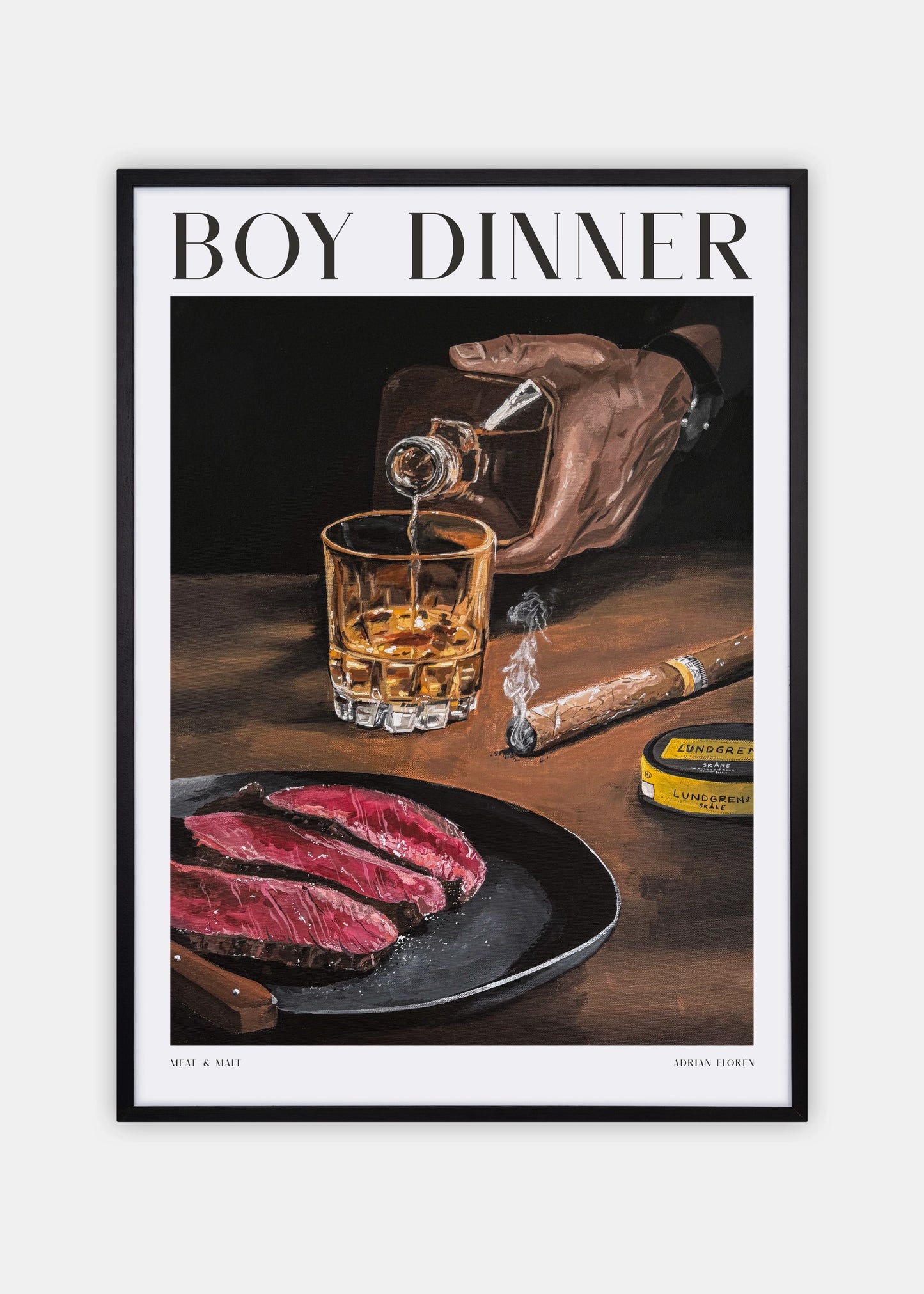 "Boy Dinner" Poster