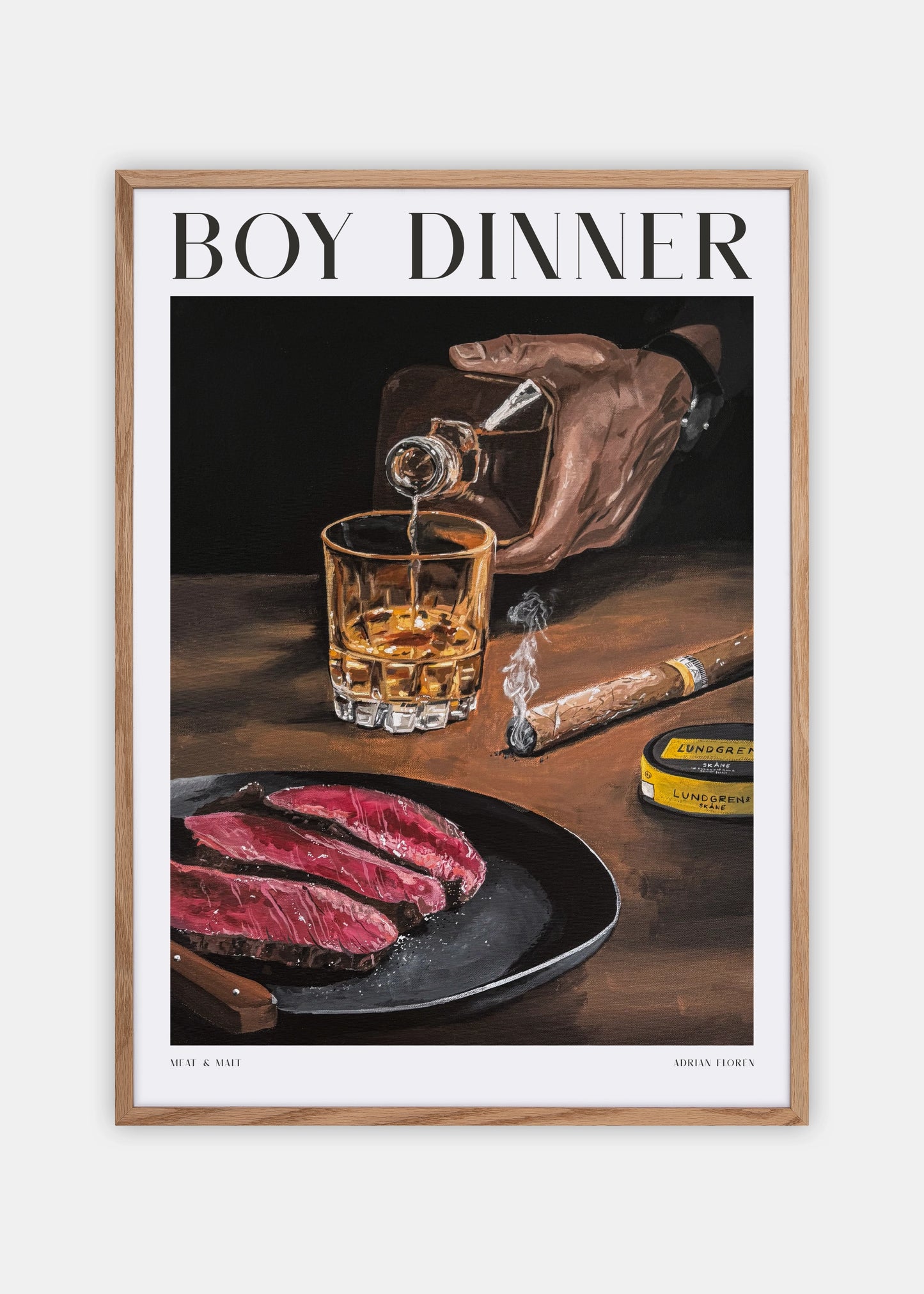 "Boy Dinner" Poster
