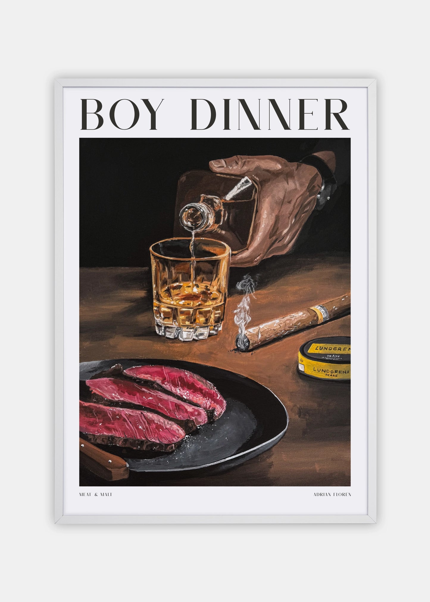 "Boy Dinner" Poster