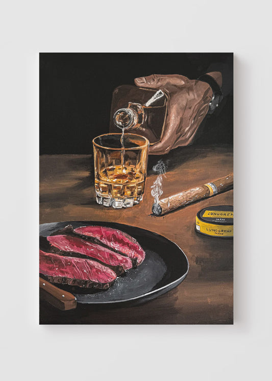 "Boy Dinner" Originalverk 50x70cm