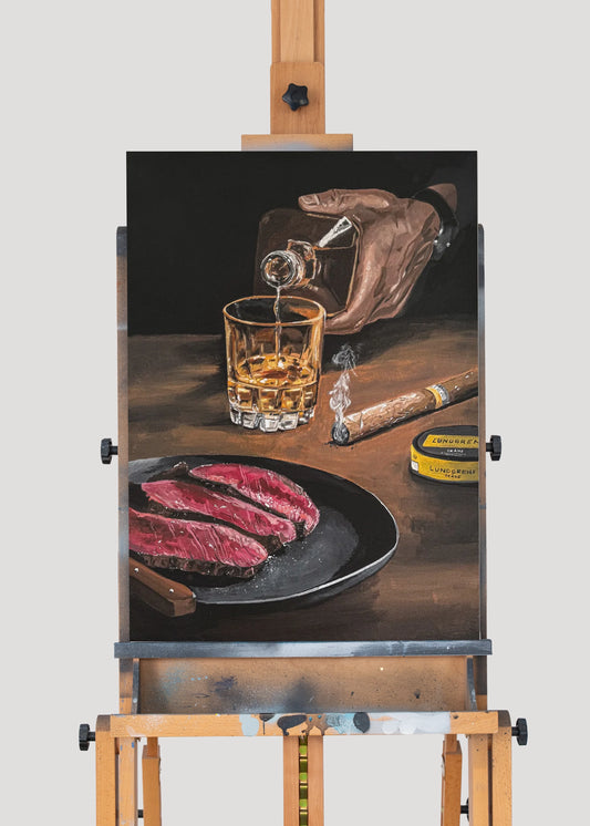 "Boy Dinner" Originalverk 50x70cm