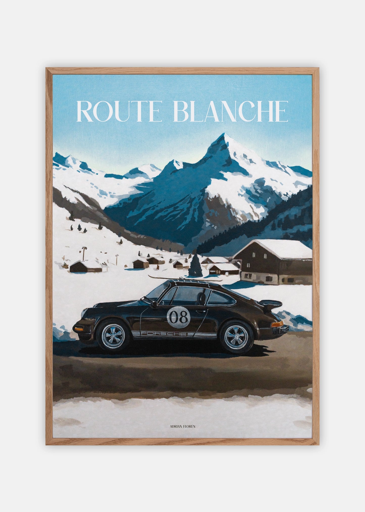 "Route Blanche" Poster