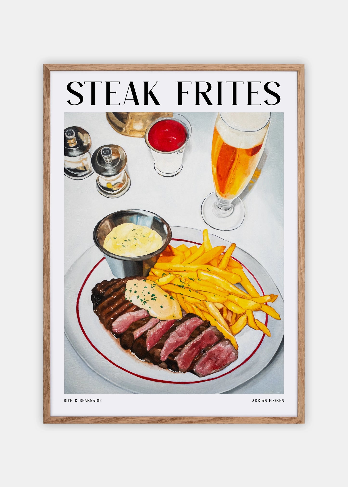 "Steak Frites" Poster