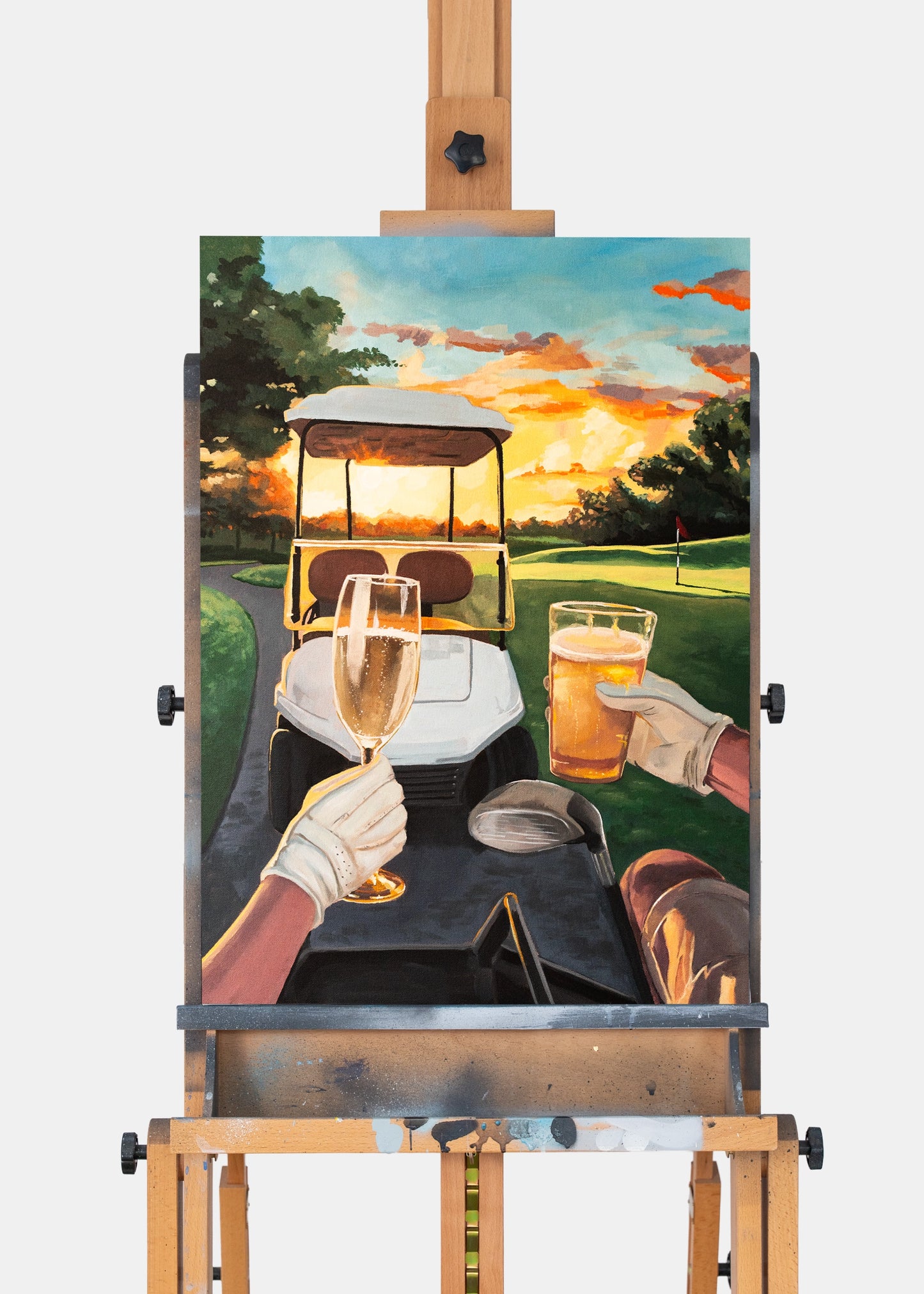 "Evening Drive" Originalverk 50x70cm