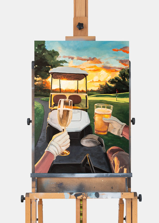 "Evening Drive" Originalverk 50x70cm