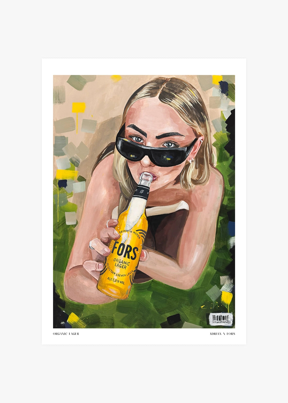 "Organic Lager" Poster