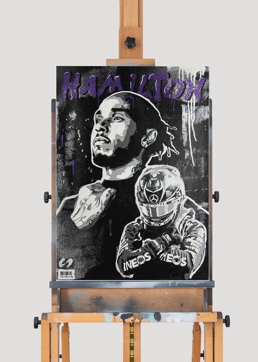"Hamilton" Originalverk 50x70cm