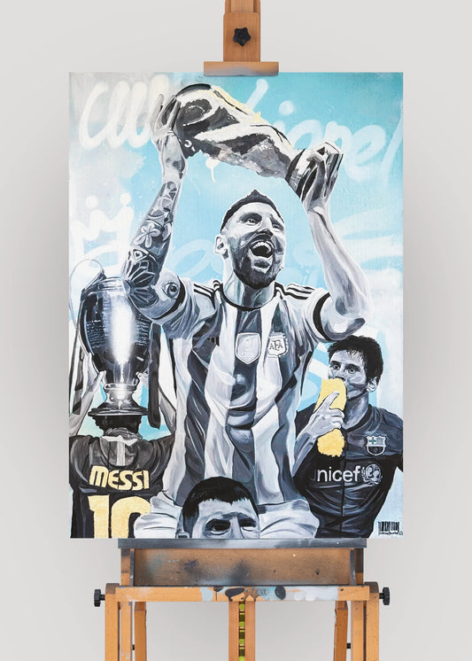 "Messi" Originalverk 70x100cm