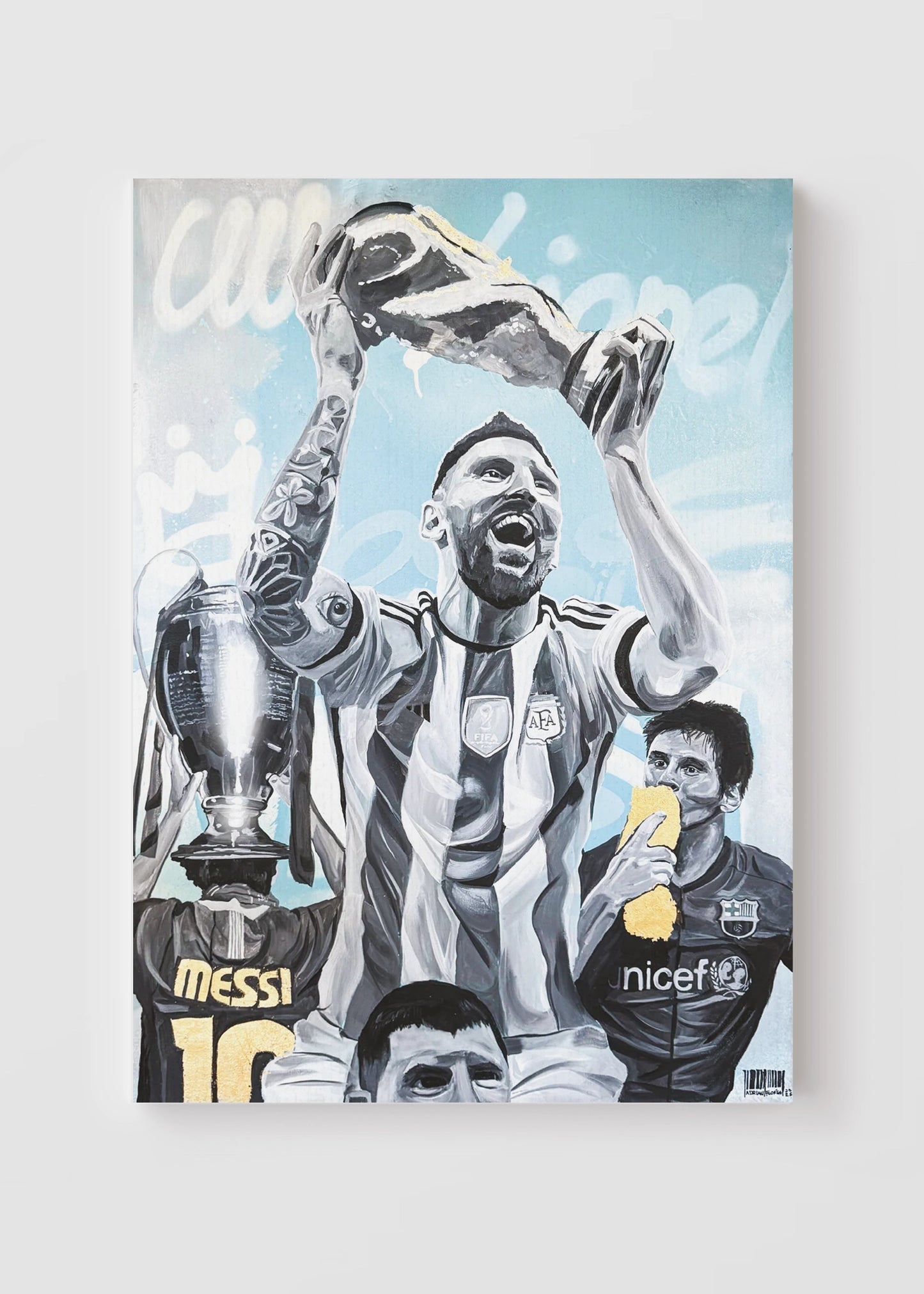 "Messi" Originalverk 70x100cm