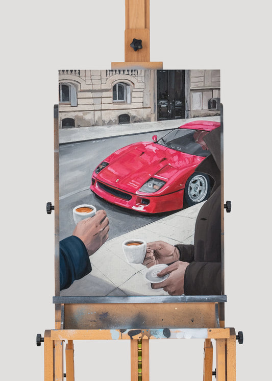 "Morning Drive" Originalverk 50x70cm
