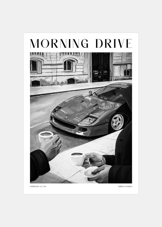 "Morning Drive" - Svartvit