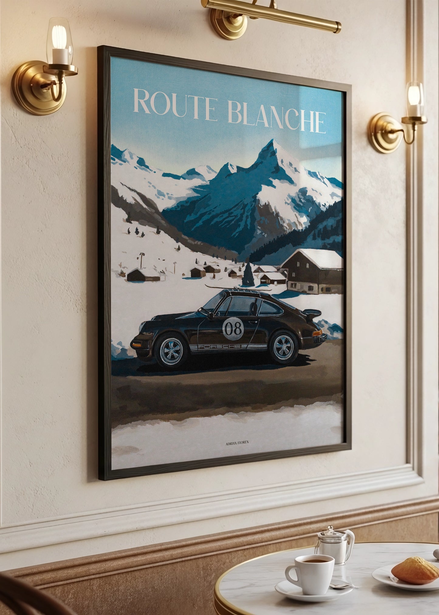 "Route Blanche" Poster