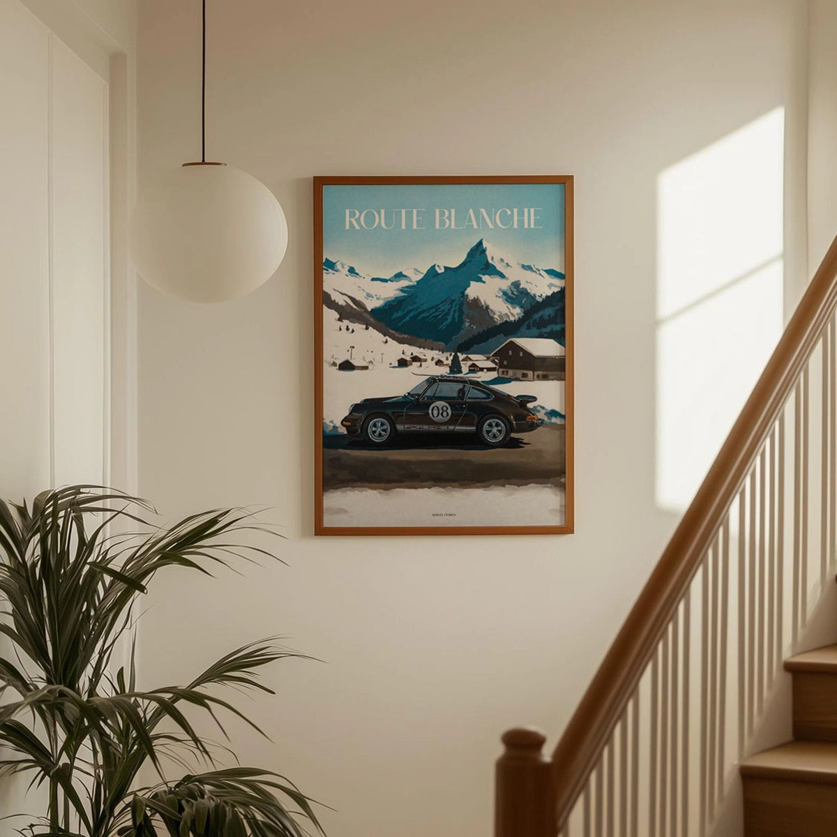 "Route Blanche" Poster