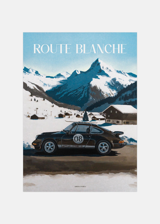 "Route Blanche" Poster