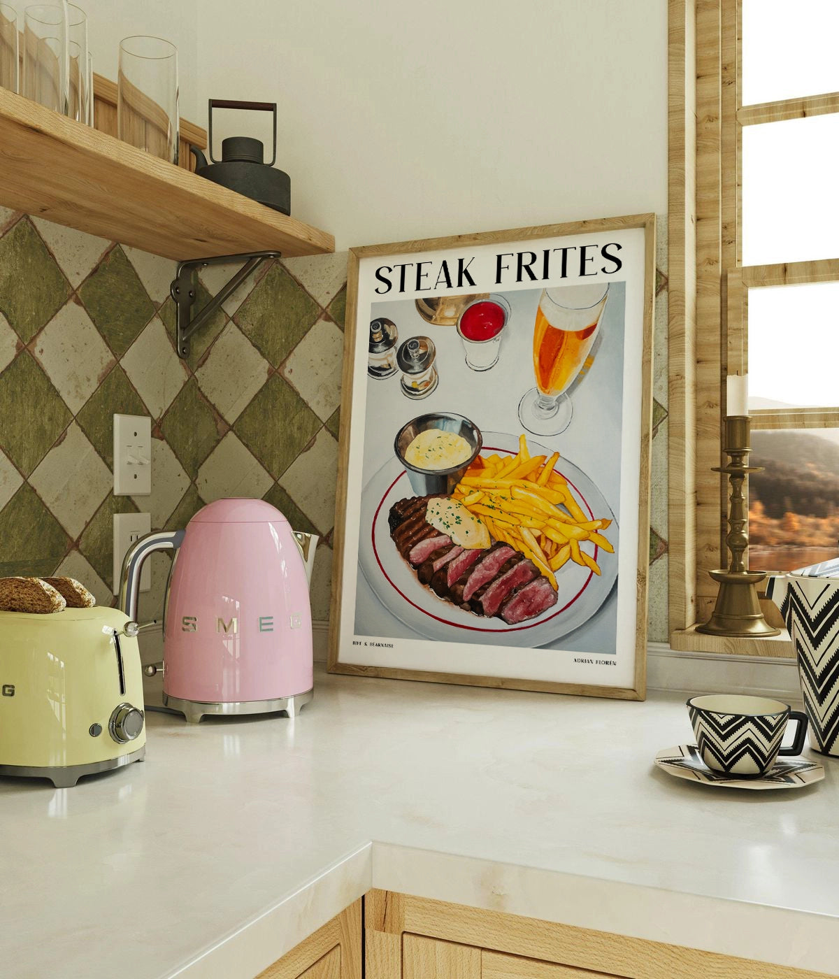 "Steak Frites" Poster