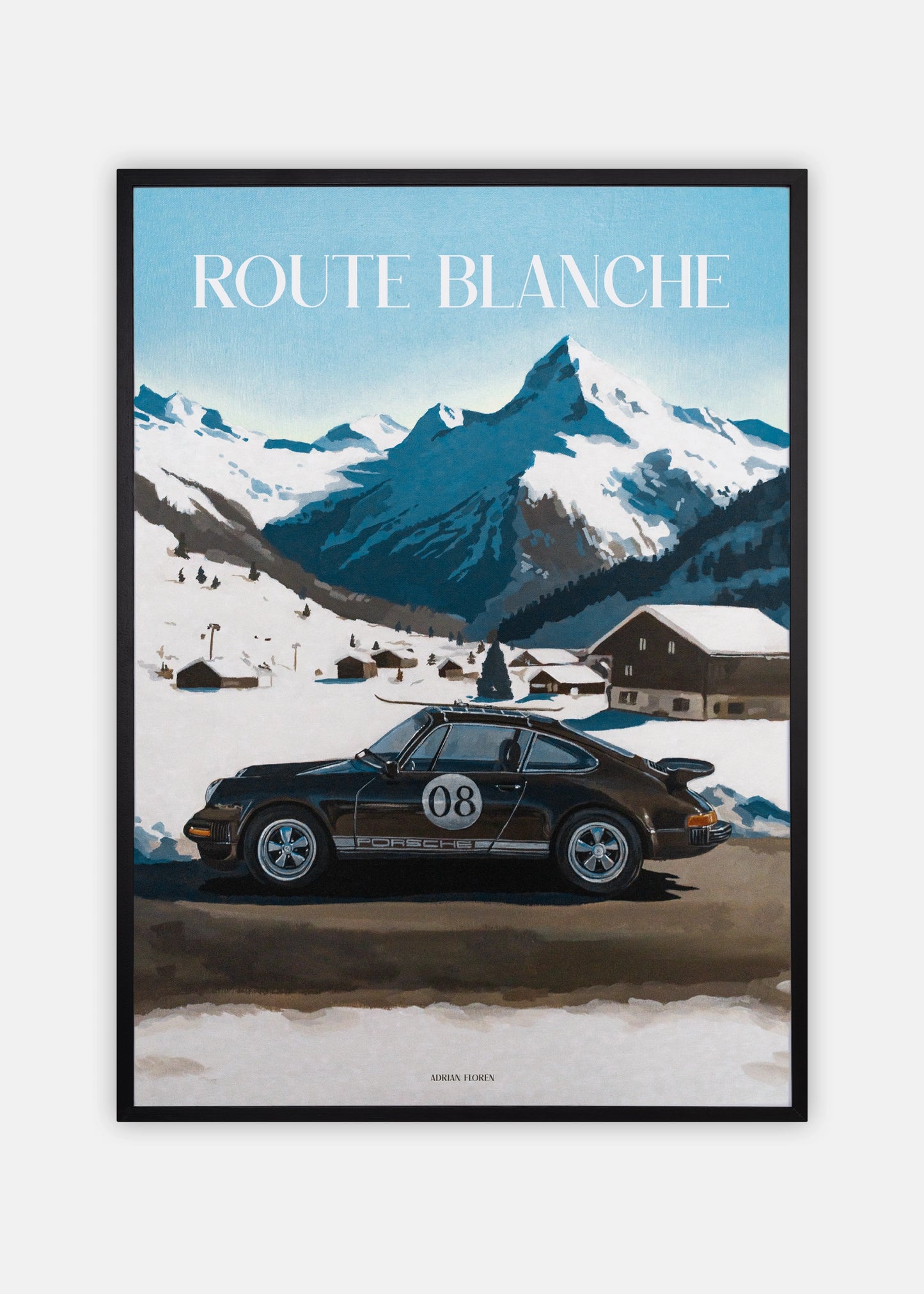 "Route Blanche" Poster