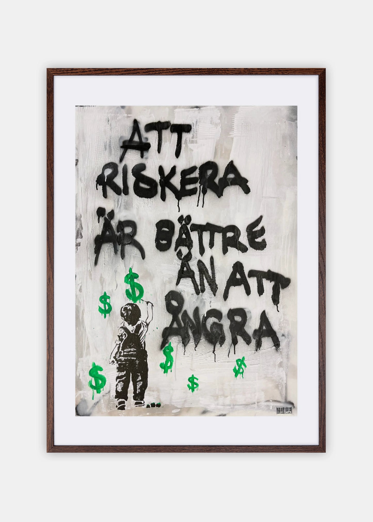 "Att riskera är bättre än att ångra" Poster