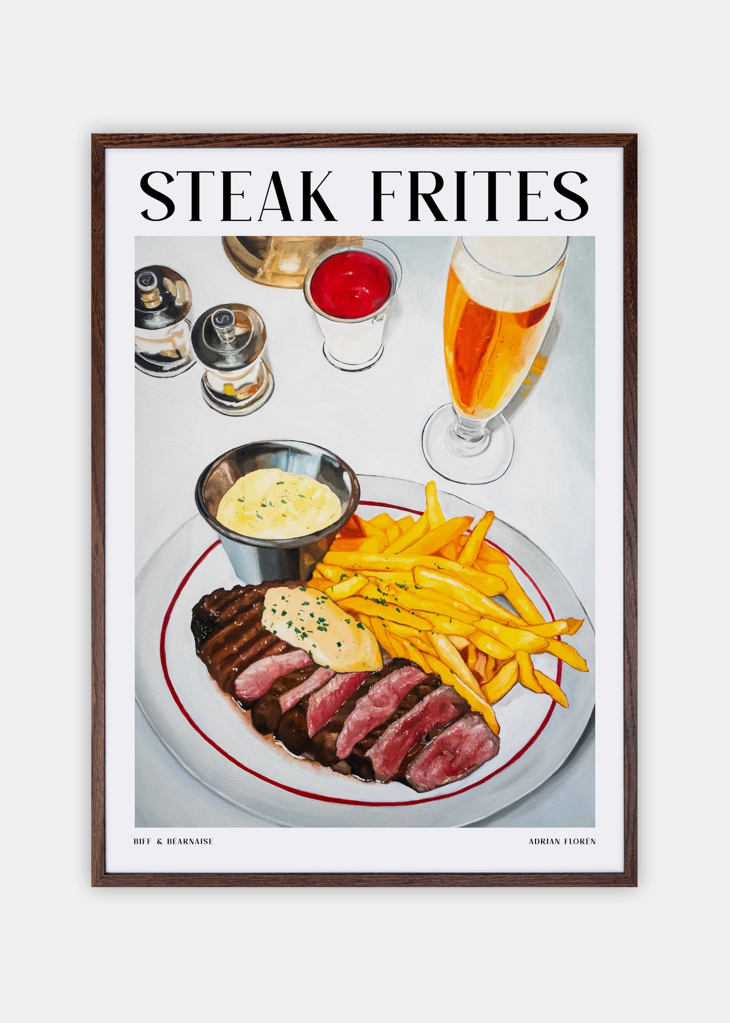 "Steak Frites" Poster