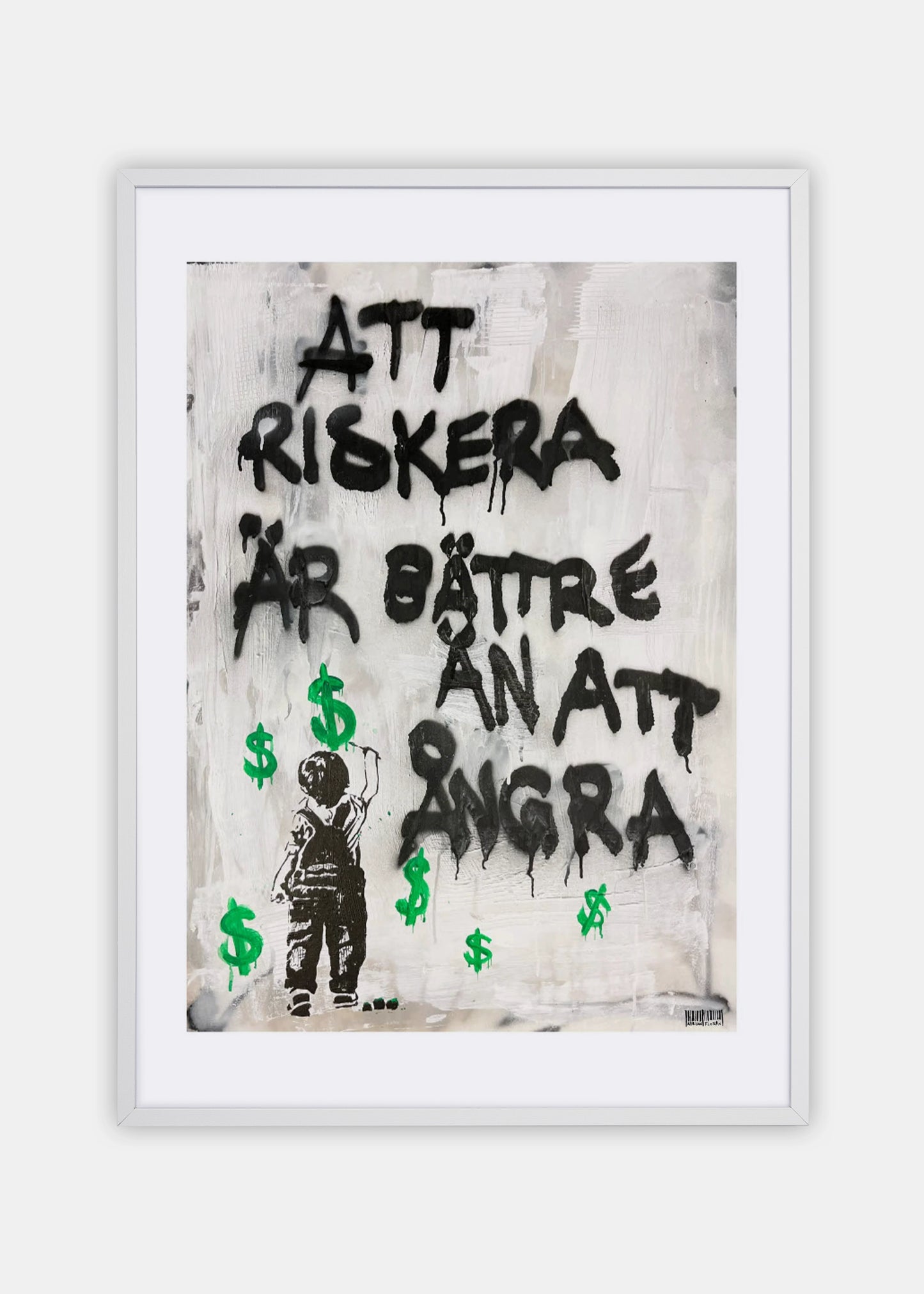 "Att riskera är bättre än att ångra" Poster