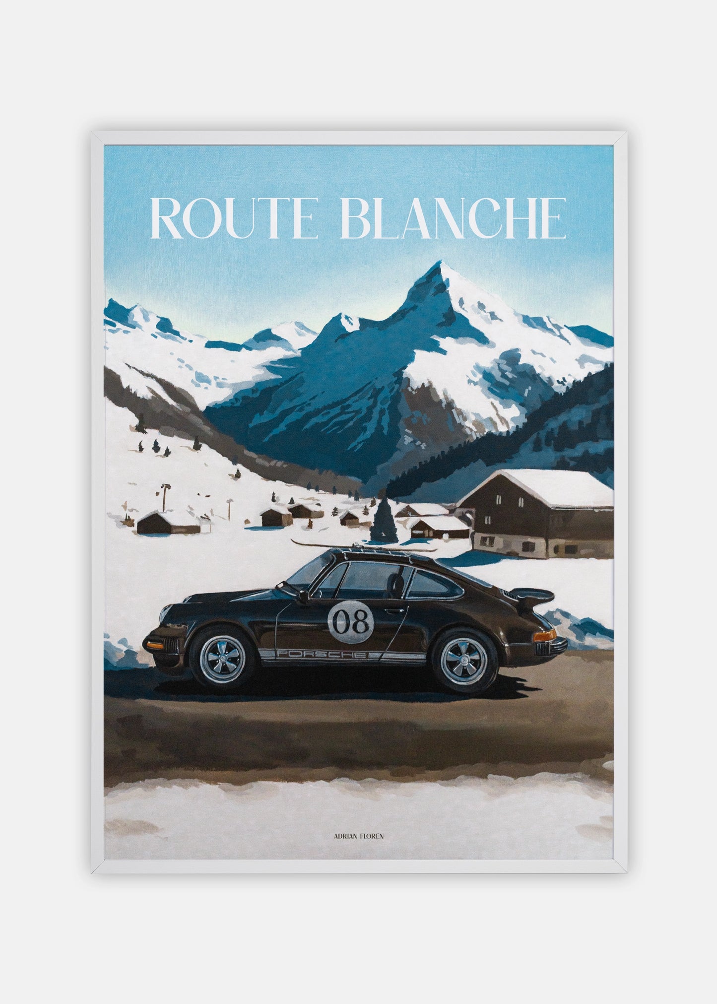 "Route Blanche" Poster