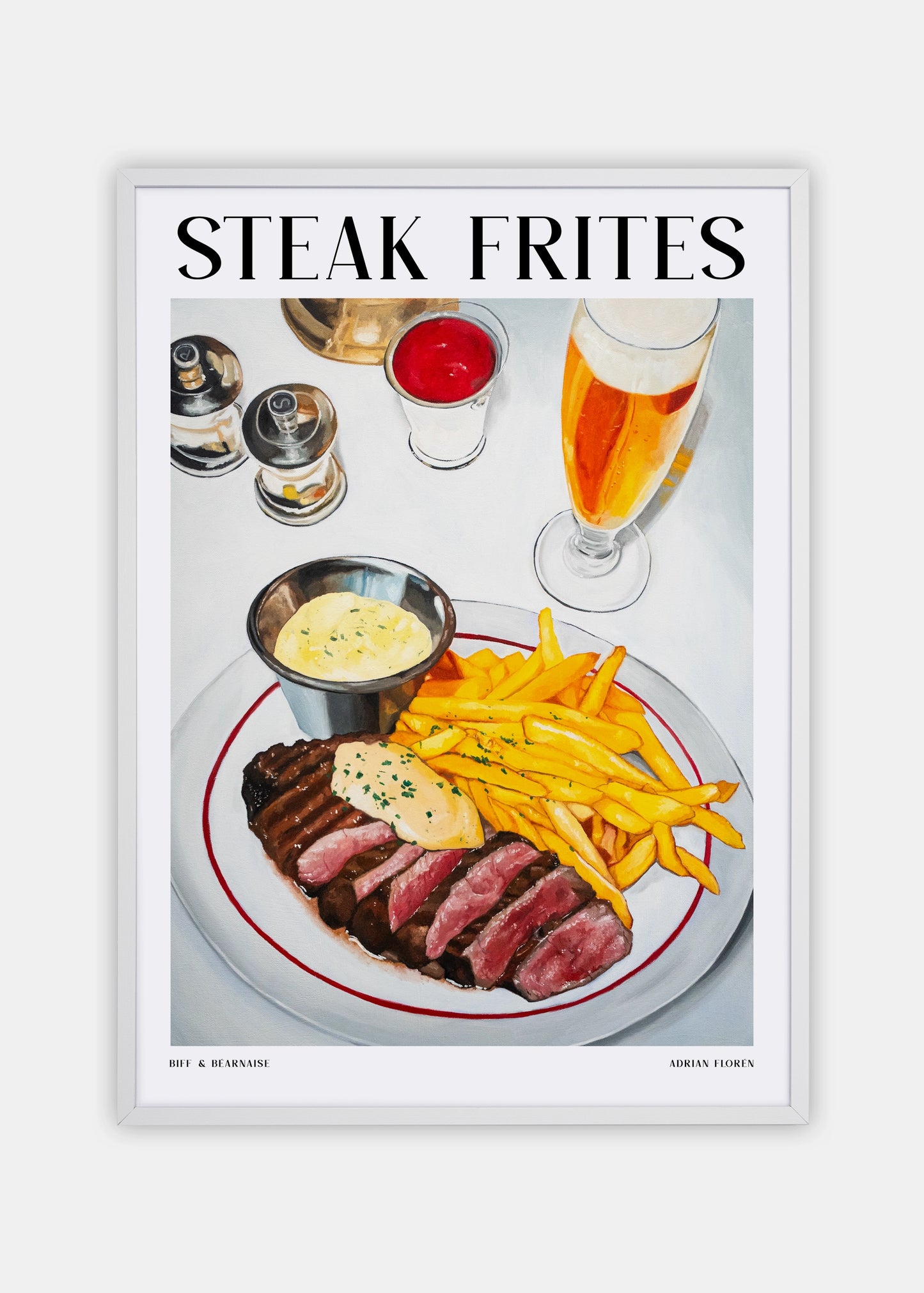 "Steak Frites" Poster